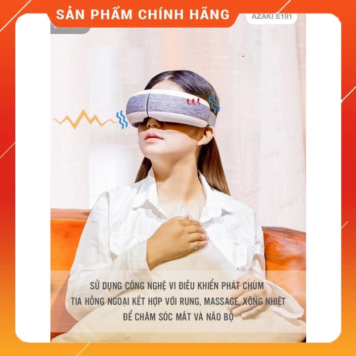Máy massage mắt 4D Azaki E191 Plus - Hàng chính hãng bảo hành 1 đổi 1 12 tháng.