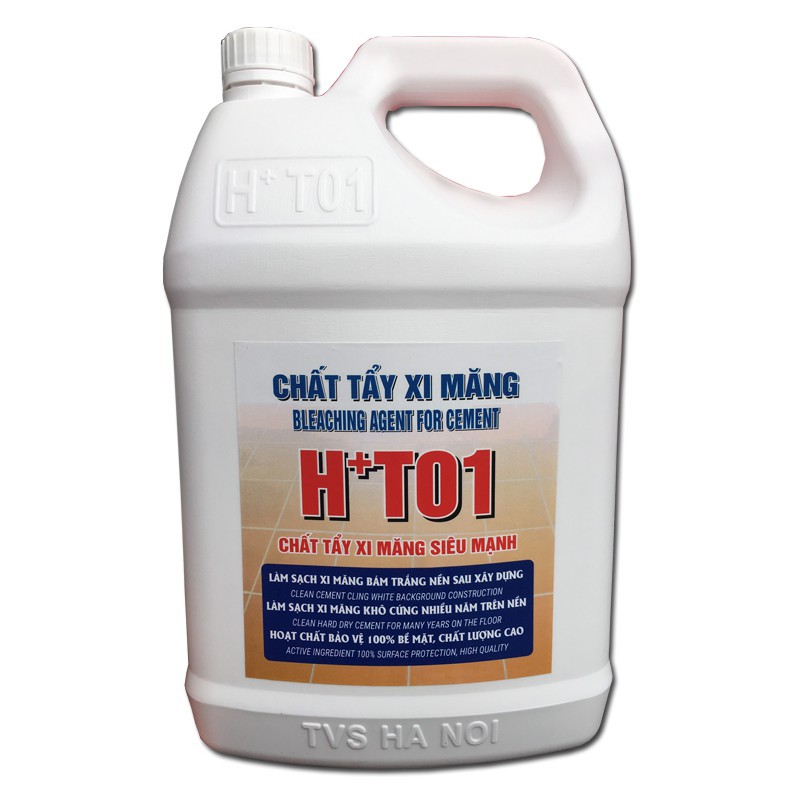 Hóa chất tẩy xi măng, làm trắng ron, sáng gạch HT01 - 5L