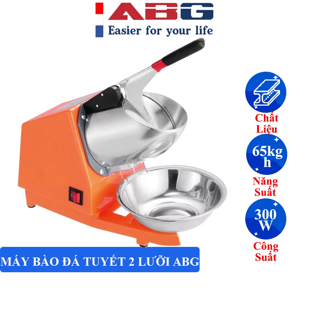 Máy Bào Đá Tuyết ABG Công Suất 300W Chuyên Dụng Cho Nhà Hàng