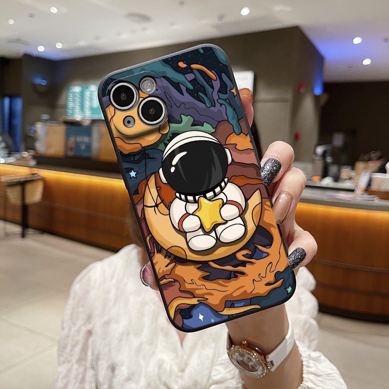 Ốp Lưng Iphone Cạnh Vuông, Bảo Vệ Camera Phi Hành Gia Ip 7Plus,8Plus,x,xs,xsmax,11,11promax,12,12promax,13,13promax