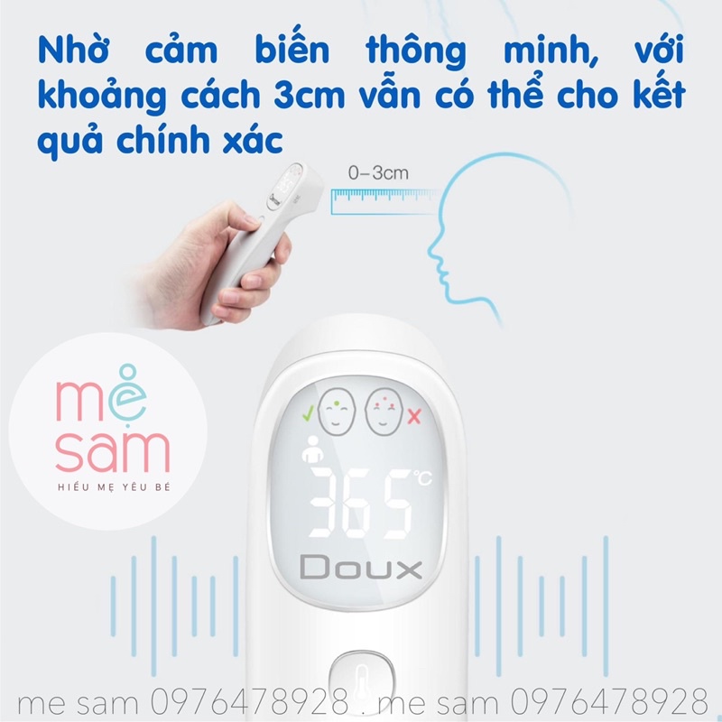 Nhiệt kế cảm biến hồng ngoại Doux Chính Hãng