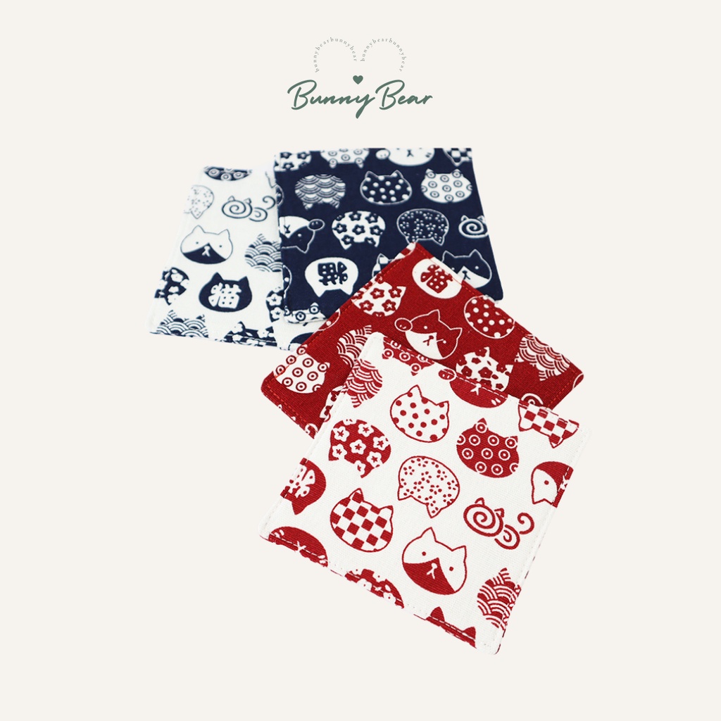 Lót ly vải in hình xinh xắn | Bunny Bear