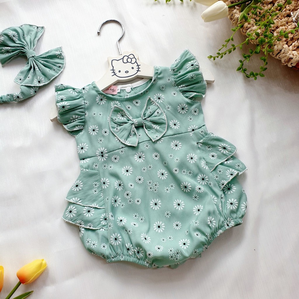 SALE BỘ BODY KÈM TU BAN CÚC XANH BẠC HÀ THIẾT KẾ CAO CẤP SIZE 3-13KG