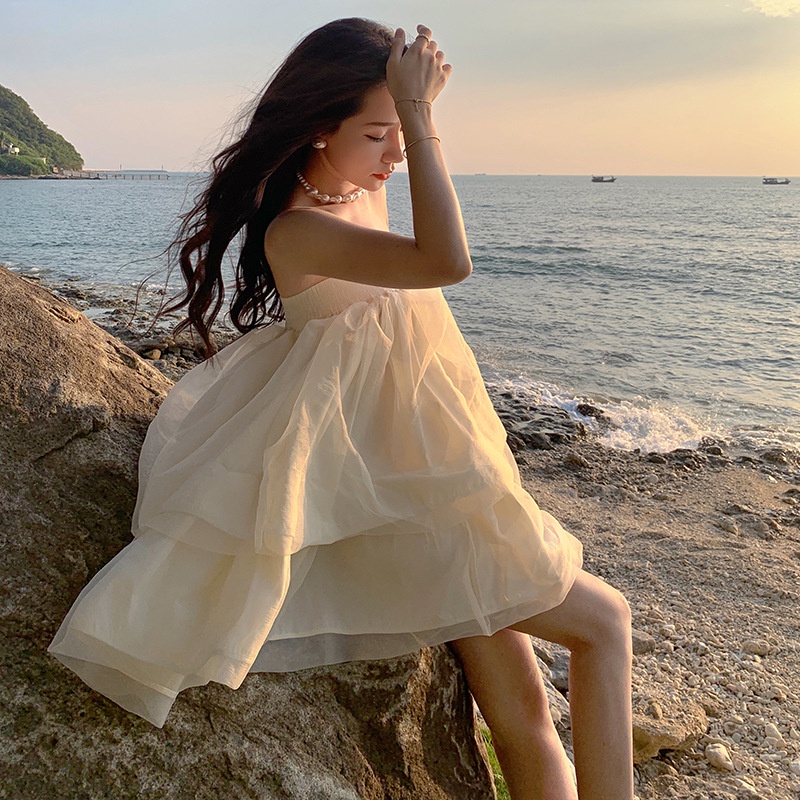 Đầm IELGY chữ A nhẹ nhàng cho nữ