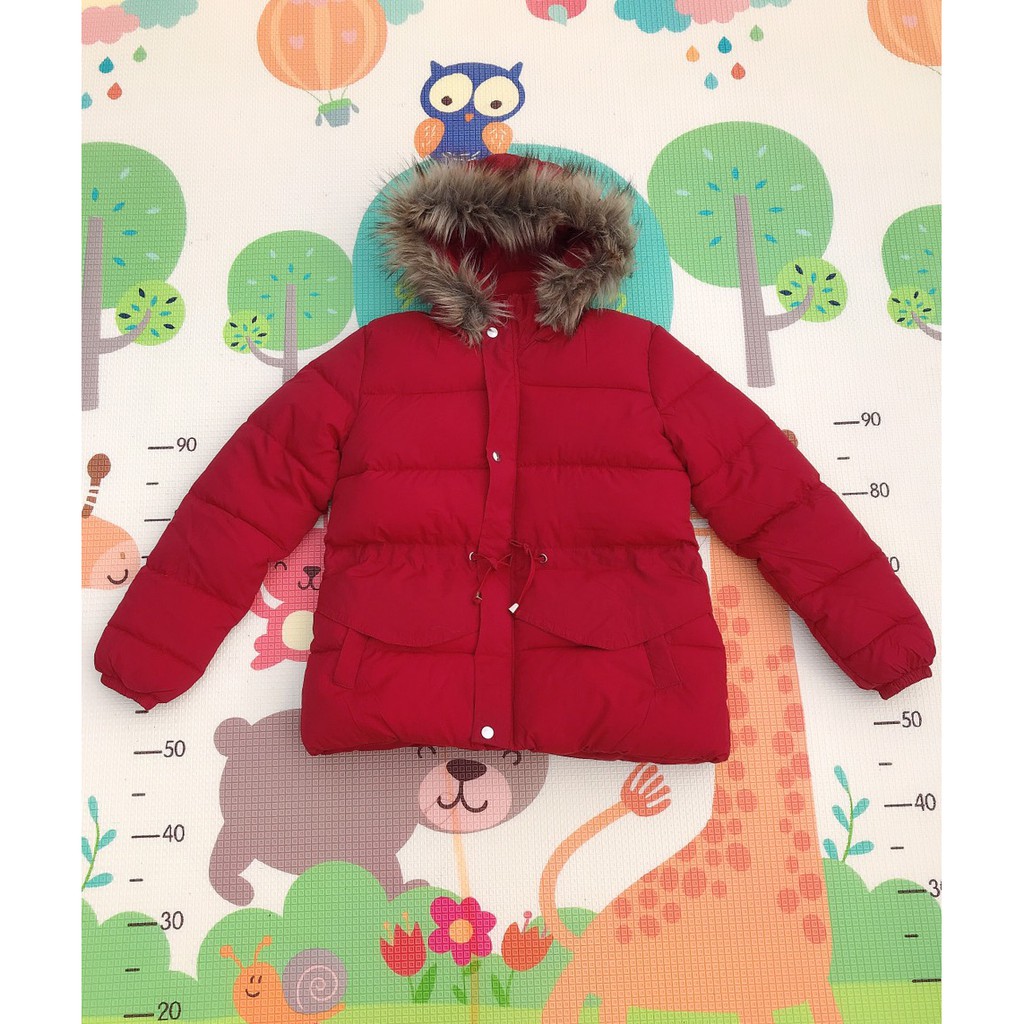 Áo Phao Nữ Mũ Lông Dáng Ngắn Thắt Eo - Hàng Đẹp Quảng Châu | BigBuy360 - bigbuy360.vn