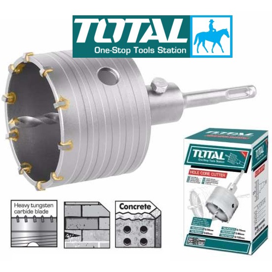TOTAL Mũi khoan lỗ khoét lỗ tường bê tông 100mm TAC431001