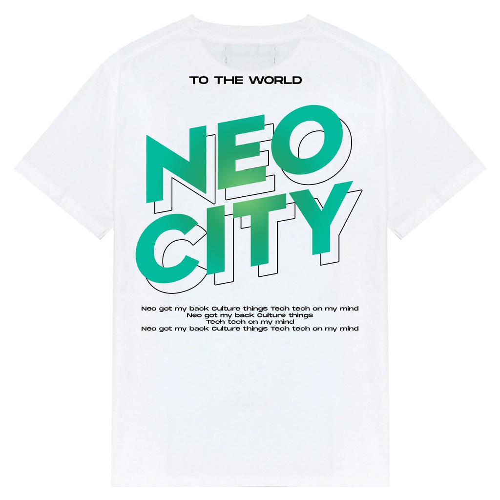 NEO CITY TEE - Áo thun NCT unisex oversize 2 màu đen/trắng
