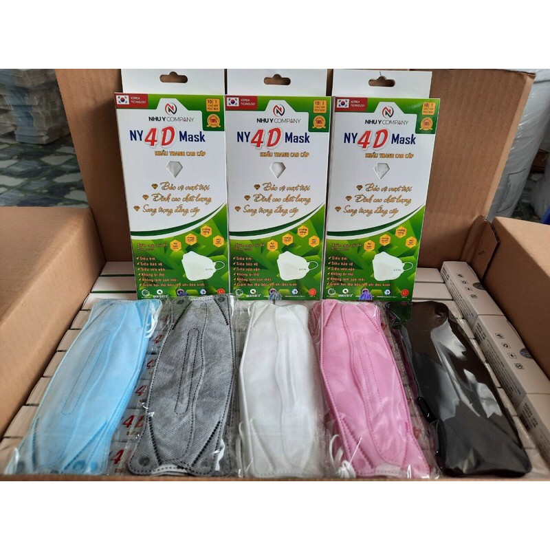 khẩu trang 4d như ý hộp 10c