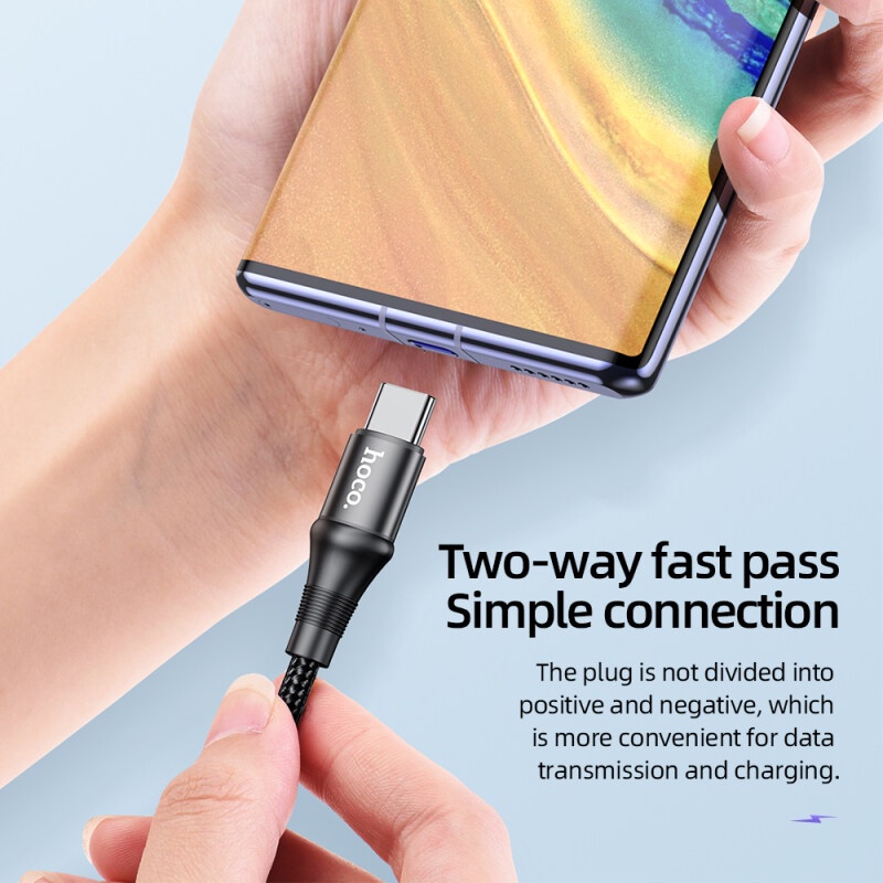 Dây Cáp Sạc Nhanh Hoco X50 1m2m 100W USB Type C Cho ipad Pro Samsung S20 Xiaomi Redmi note 9s