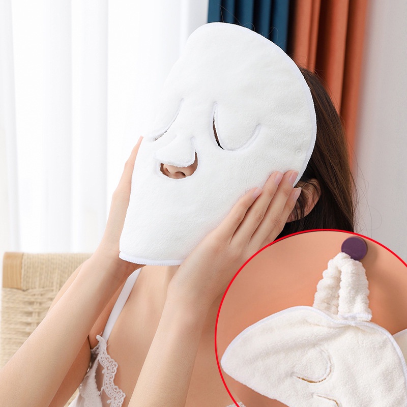 Khăn Mặt Vải Lông Cừu San Hô Dày Hấp Thụ Nước Giữ Ẩm Và Lạnh