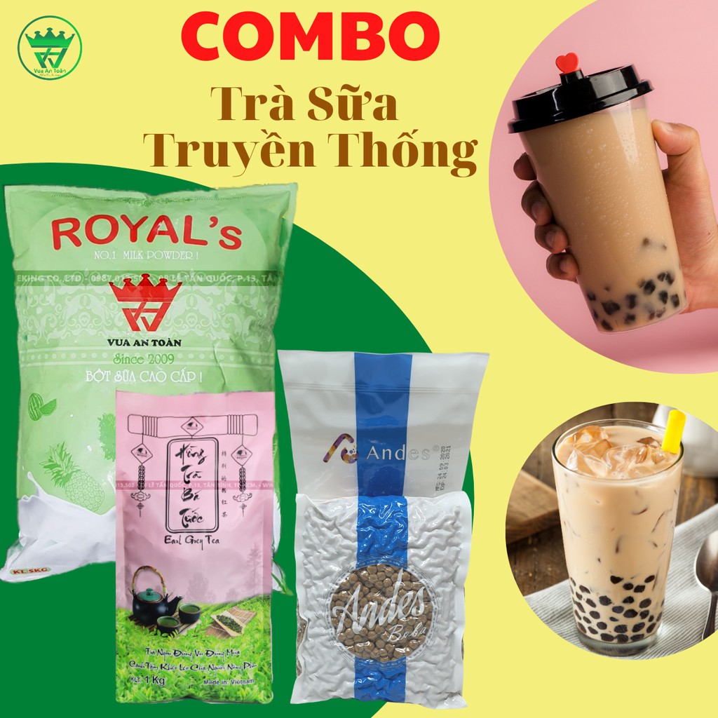 COMBO TRÀ SỮA TRUYỀN THỐNG chuẩn vị thương hiệu