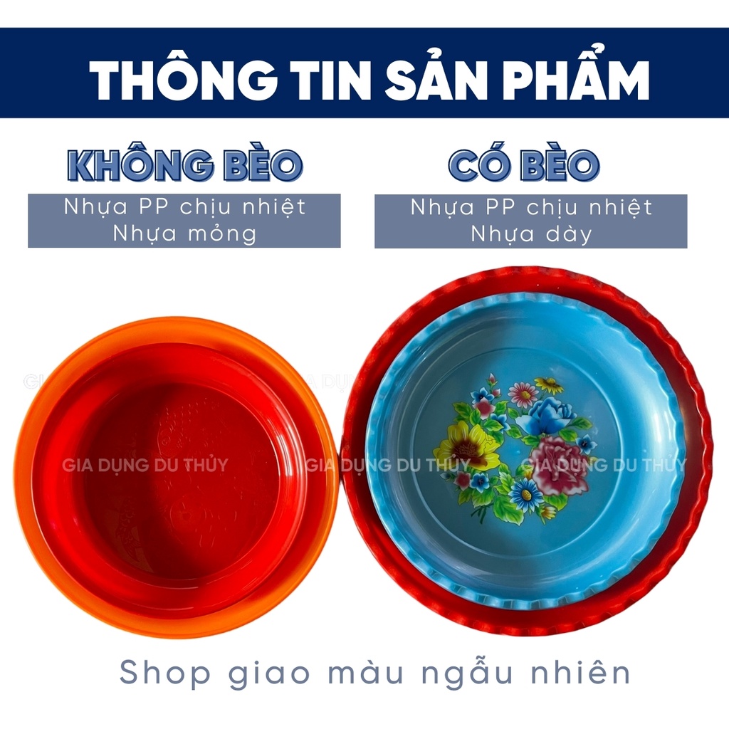 Dĩa nhựa tròn giá rẻ lót chậu cây nhiều kích thước của tổng kho gia dụng Du Thủy