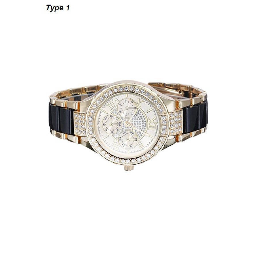 Đồng hồ Quartz Analog số La Mã, dây hợp kim dành cho nữ