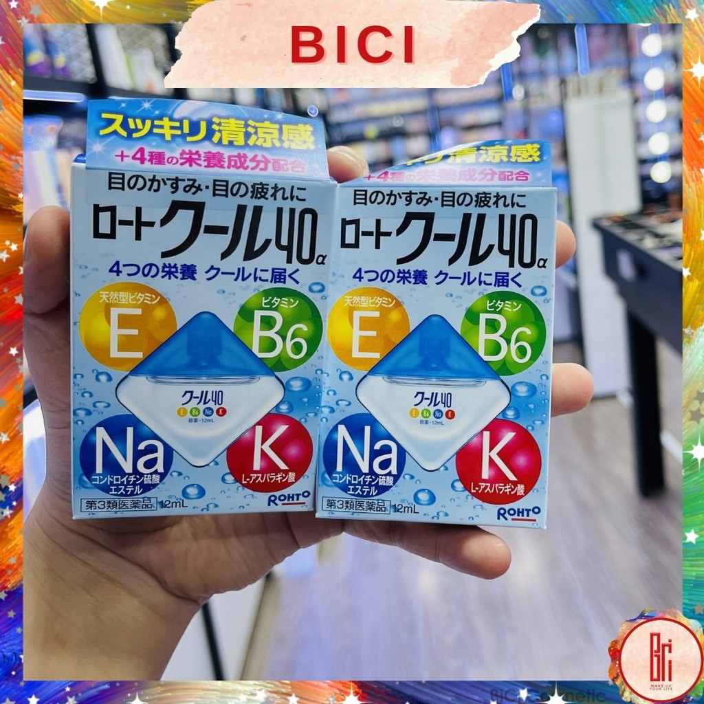 Nhỏ Mắt Chống Lóa Mắt, Mỏi Mắt ROHTO VITA 40 Nhật Bản 12ml
