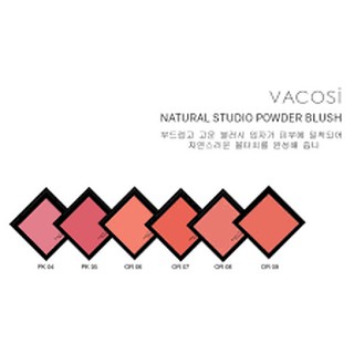 Phấn má hồng Vacosi Natural Studio Powder Blush