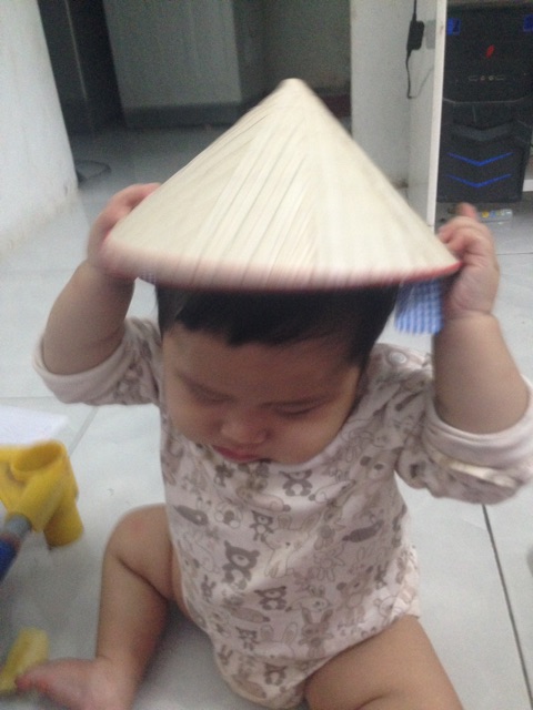 Nón lá 19 cm Combo 10 cái nón lá bé 8 tháng giá rẻ