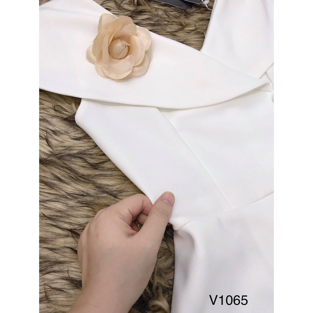 [ xả kho ] MiD Đầm trắng hàng thiết kế V1065 Mie Design ảnh thật