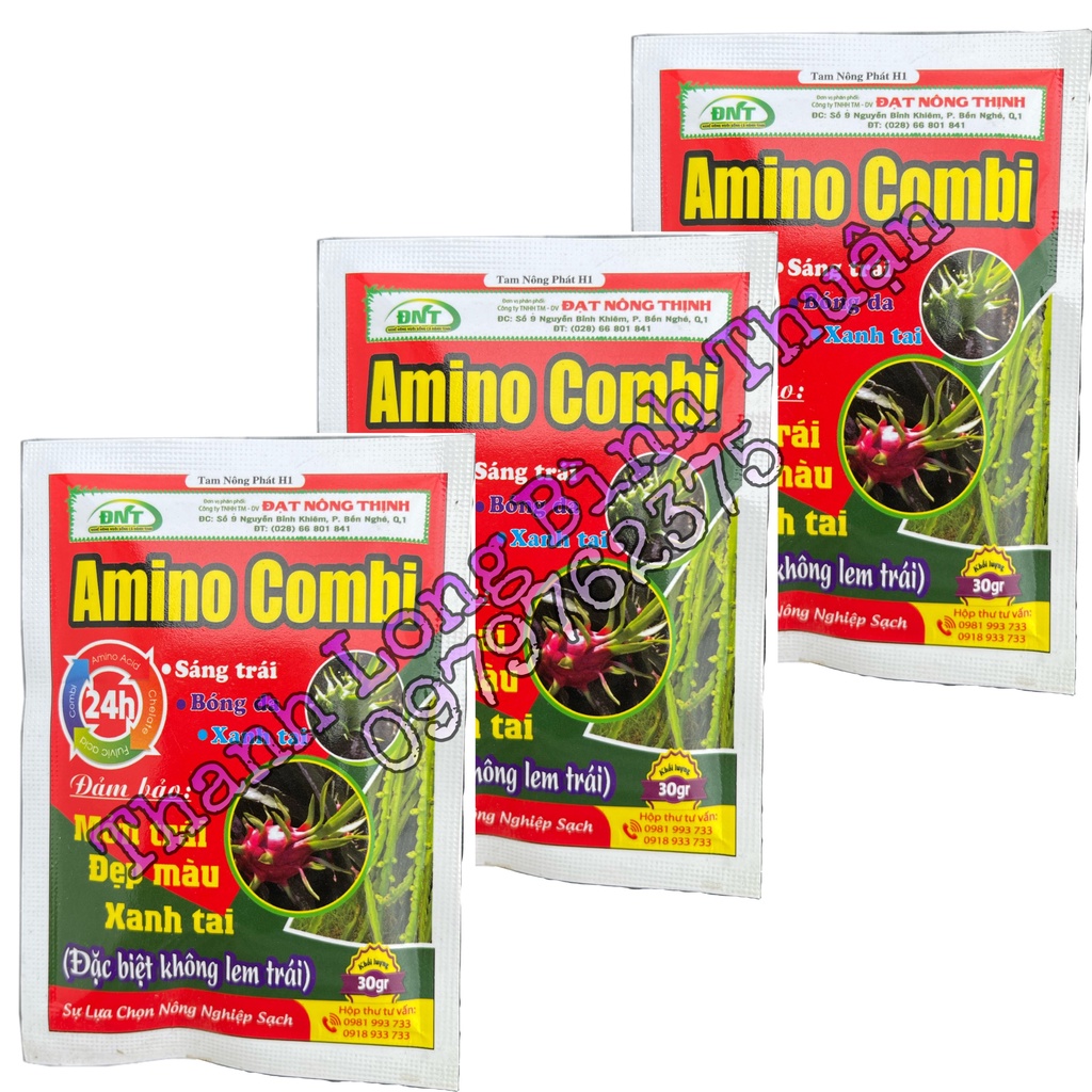 Phân Bón Chuyên Thanh Long - Amino Combi - Lớn Trái - Mởn Trái - Phòng Trị Lem Trái - Đặc Biệt Không Lem Trái - Gói 30g