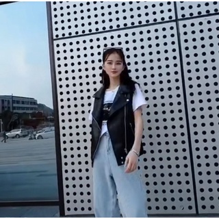 [ Thanh lý ] Áo khoác ghile da