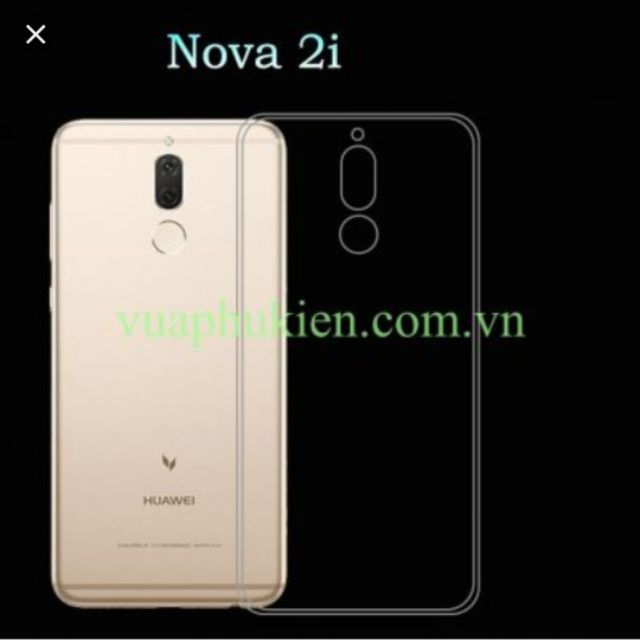 Ốp lưng dẻo silicon huawei nova 2i siêu mỏng trong suốt