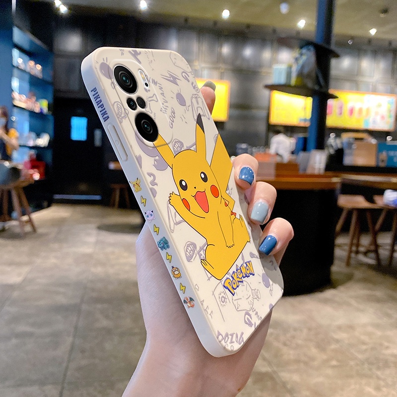 Ốp Điện Thoại Silicon Mềm Cho Xiaomi Redmi 9T 9A Poco F3 Redmi K40 K40 Pro K30 Pro K30 Ultra Mi 11 Lite 5G NE Mi 10T Pro Mi 10 Lite 10s Pikachu Soft Anti Fall Cartoon Cute Casing
