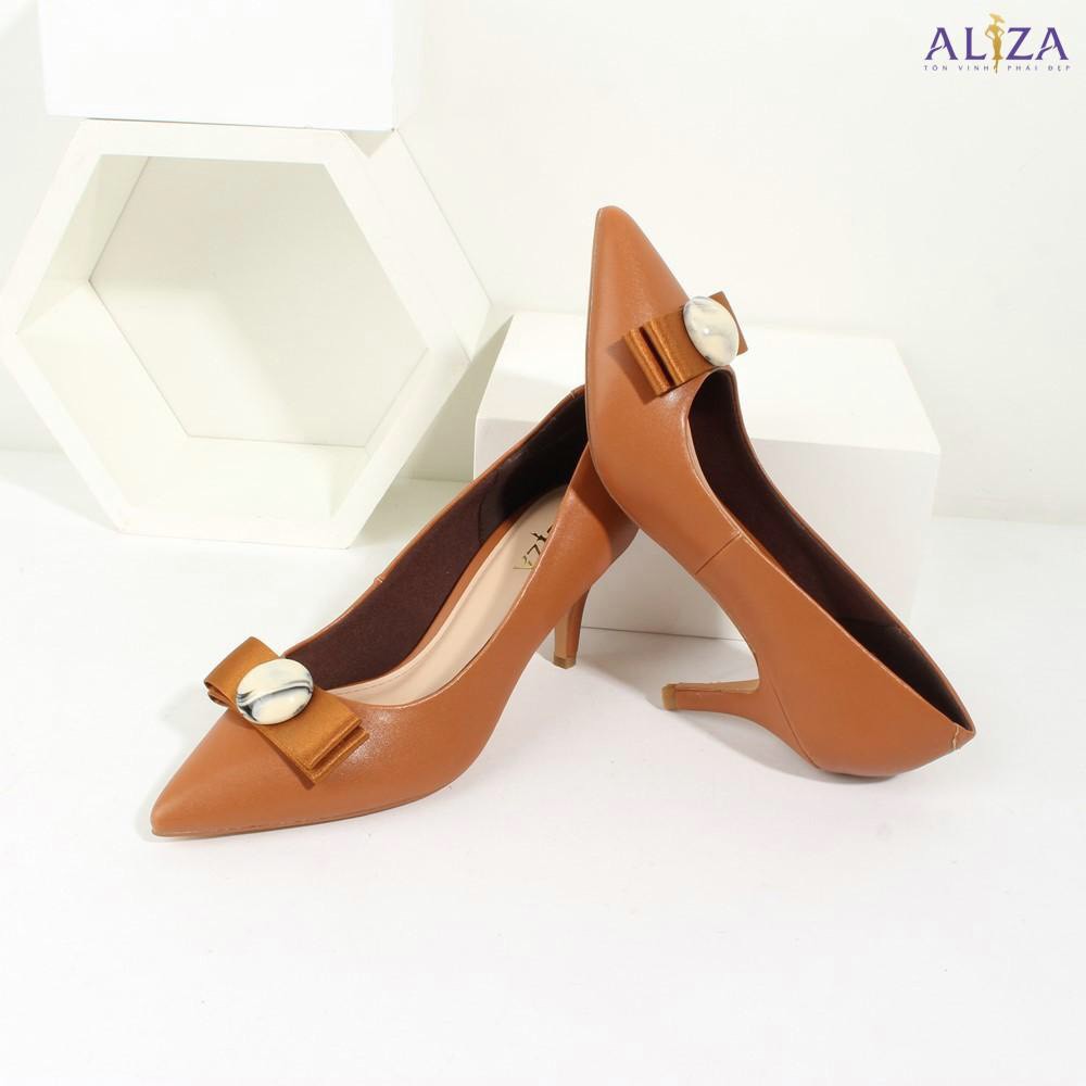 Aliza - Giày công sở gót nhọn 7cm đính nơ V86
