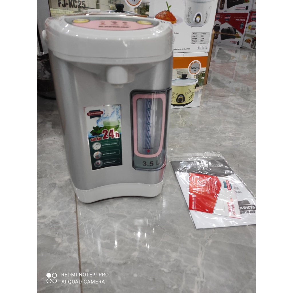 Bình thủy điện 3.5L SUNHOUSE SHD1535