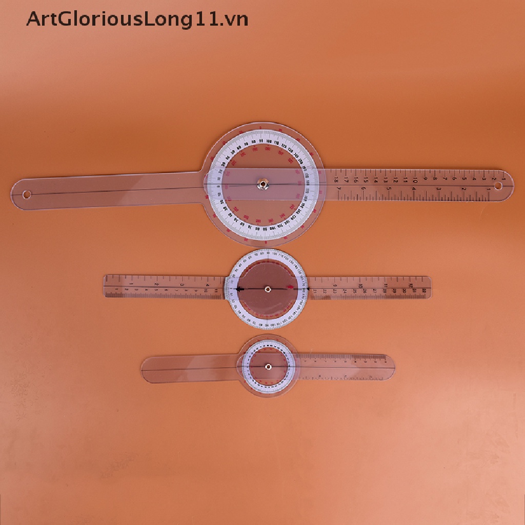 Set 3 Thước Đo Góc 6 / 8 / 12inch Xoay 360 Độ Chuyên Dụng
