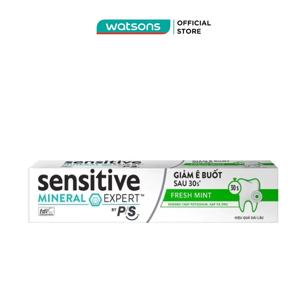 Kem Đánh Răng P/S Sensitive Mineral Expert Bạc Hà Thơm Mát 100g