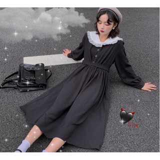 Váy Đen Phong Cách Harajuku Nhật Bản