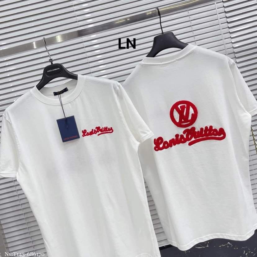 [HÀNG ĐẸP GIÁ HẤP DẪN] Áo phông in logo kết hợp chữ màu đỏ sang chảnh chất liệu cotton (L3N5-P)