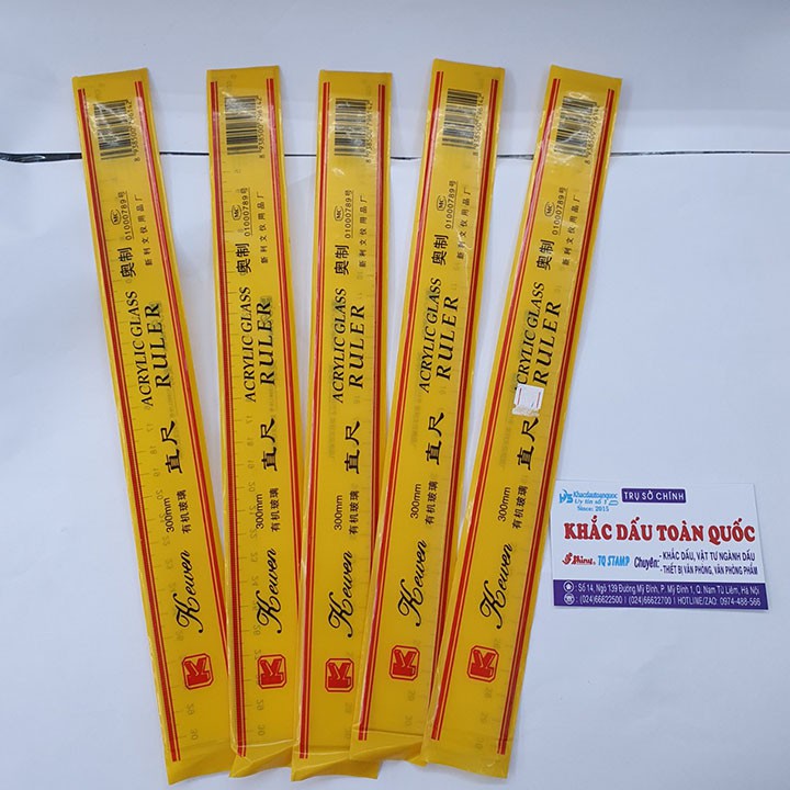 [100 Cái] Thước kẻ kewen trong suốt 30Cm