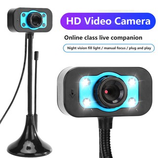 Webcam 720 hd chân cao có micro hình ảnh rõ nét học online trực tuyến