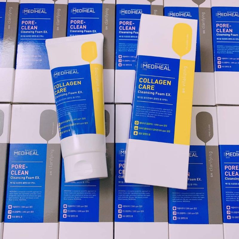 Sữa Rửa Mặt Collagen Giúp Săn Chắc Da Mediheal Collagen Care Cleansing Foam EX 170ml
