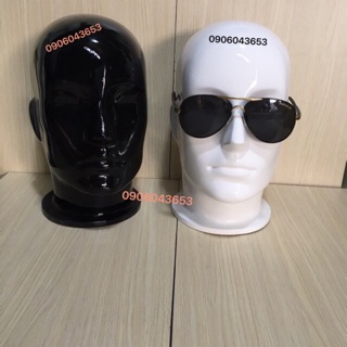 Đầu manocanh đeo kính, đội nón
