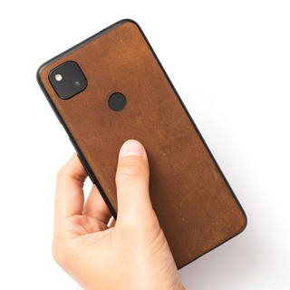 DÁN DA GOOGLE PIXEL 4A - Chính hãng Khắc Tên, chất liệu da bò
