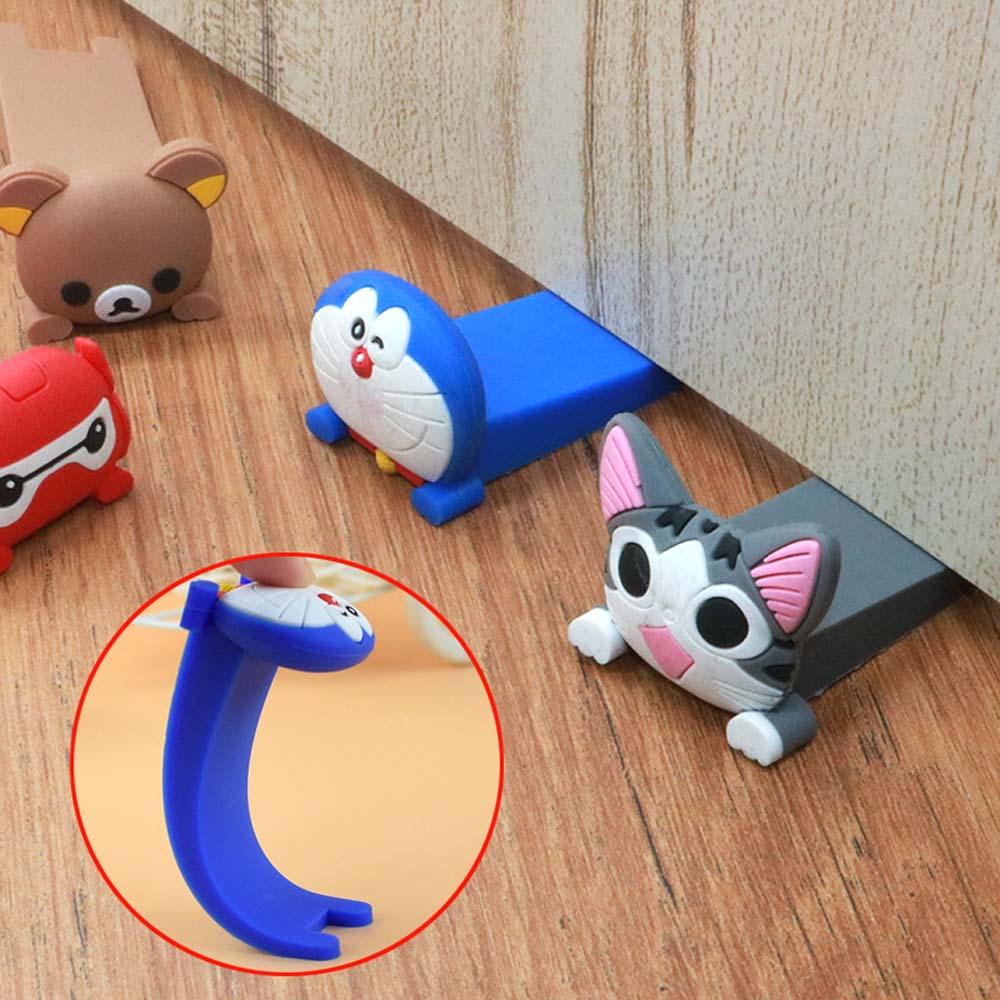 JARRED Miếng Chặn Cửa Chống Kẹp Tay Bảo Vệ An Toàn Cho Bé Họa Tiết Hoạt Hình Dễ Thương