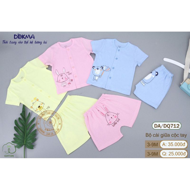 bộ đồ sơ sinh dokma chính hãng