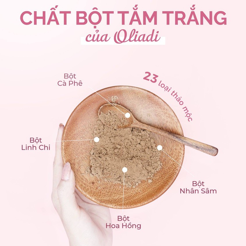 BỘT TẮM TRẮNG 23 VỊ THẢO MỘC OLIADI CHÍNH HÃNG