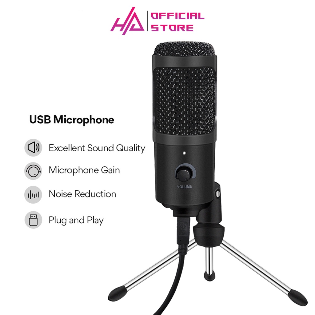 Micro thu âm USB LEIMIC K1 Condenser Podcast Studio - Microphone ngưng tụ để bàn cho máy tính Hàng chính hãng