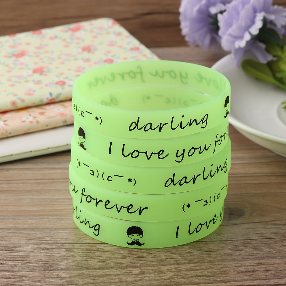 Set 1 / 5 / 10 Vòng Tay Silicon Phát Quang Dành Cho Cả Nam Và Nữ