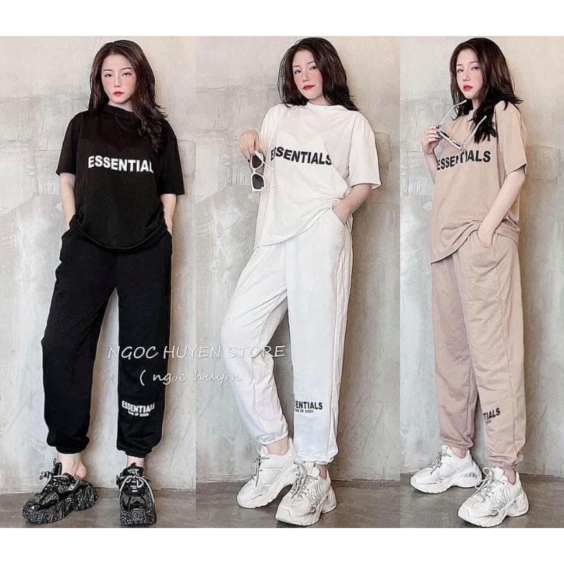 [Rẻ Vô Địch] -  - BỘ ESSENTIALS QUẦN THỤNG DÀI  - - mẫu hot 2022