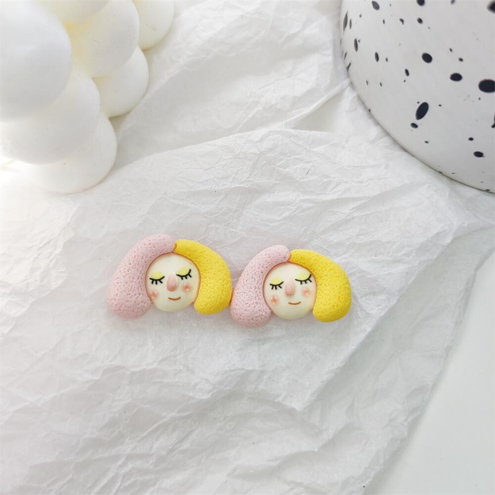 1 Khuyên Kẹp Tai Resin Họa Tiết Hoạt Hình Dễ Thương Thời Trang Dự Tiệc