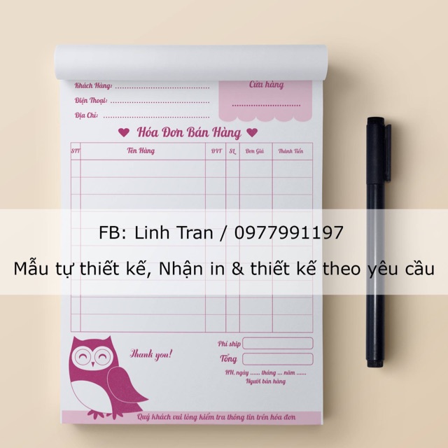 Combo 10q hoá đơn