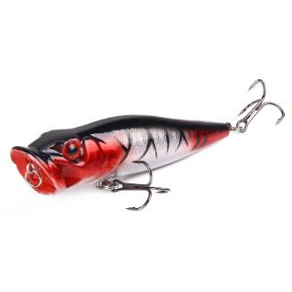 Mồi Giả Câu Cá Popper Bằng Nhựa Cứng 90mm 12g Thiết Kế Ba Móc
