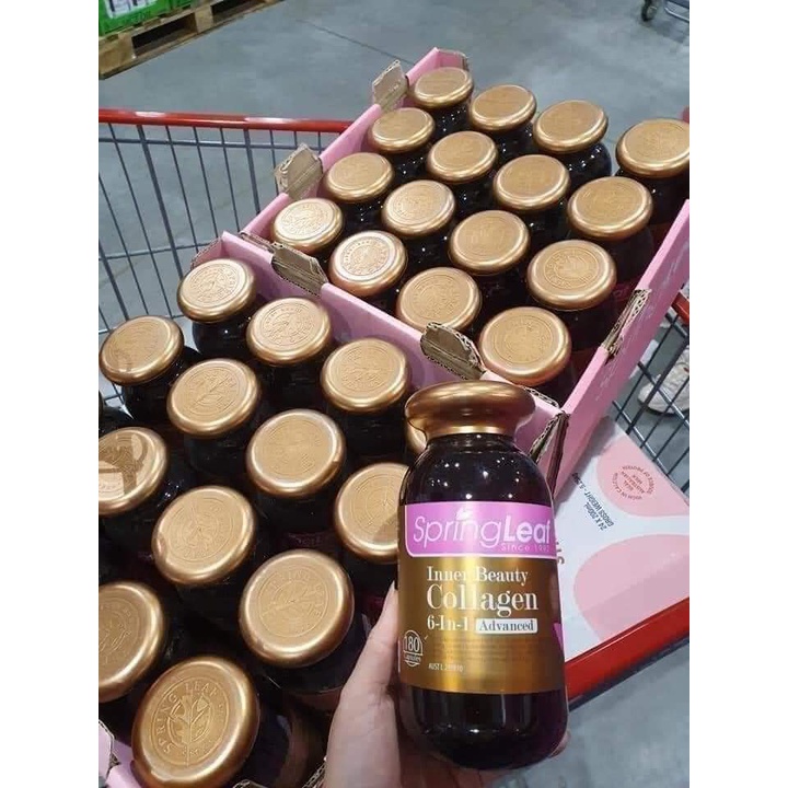 Viên Uống Collagen SpringLeaf 6 in 1 Inner Beauty  của Úc hộp 90 viên, 180 viên