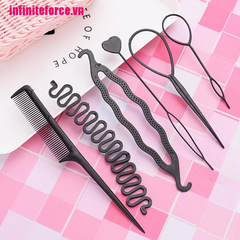 Bộ 6 Dụng Cụ Hỗ Trợ Tạo Kiểu Tóc Tiện Lợi