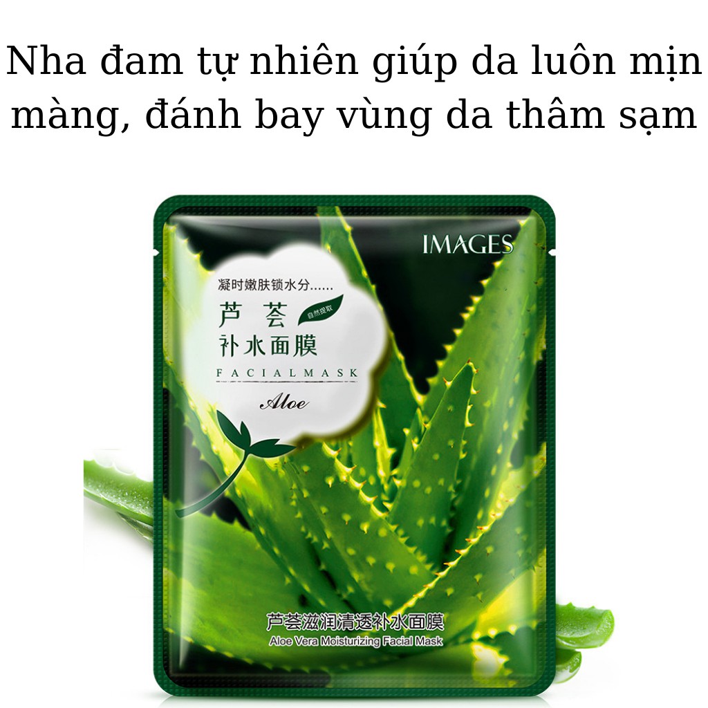 Mặt nạ giấy dưỡng da cấp nước ẩm sáng da dầu mụn hoa quả mask trái cây IMAGES nội địa Trung