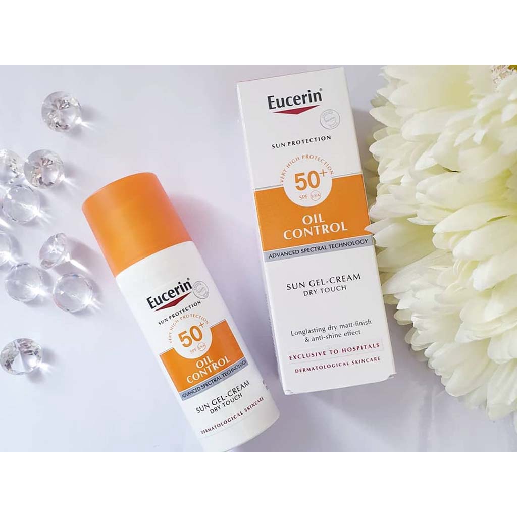 Kem Chống Nắng Eucerin Sun Gel-Creme Oil Control Dry Touch - Da dầu mụn