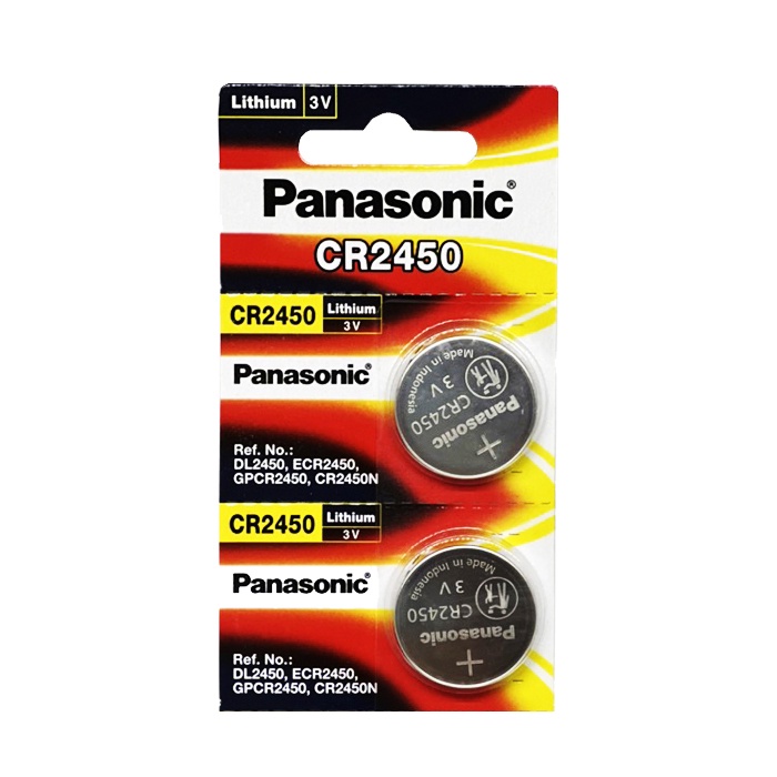 Pin CR2450 Panasonic lithium 3V vỉ 5 viên chính hãng